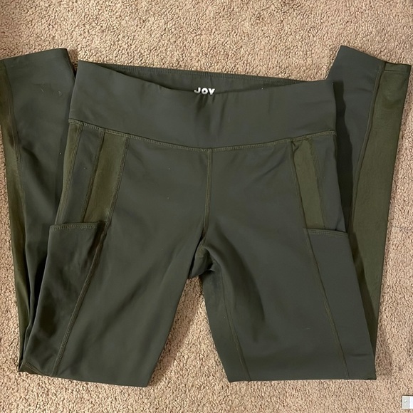 Olive Green Leggings by Joy Lab Size Small - Picture 2 of 5